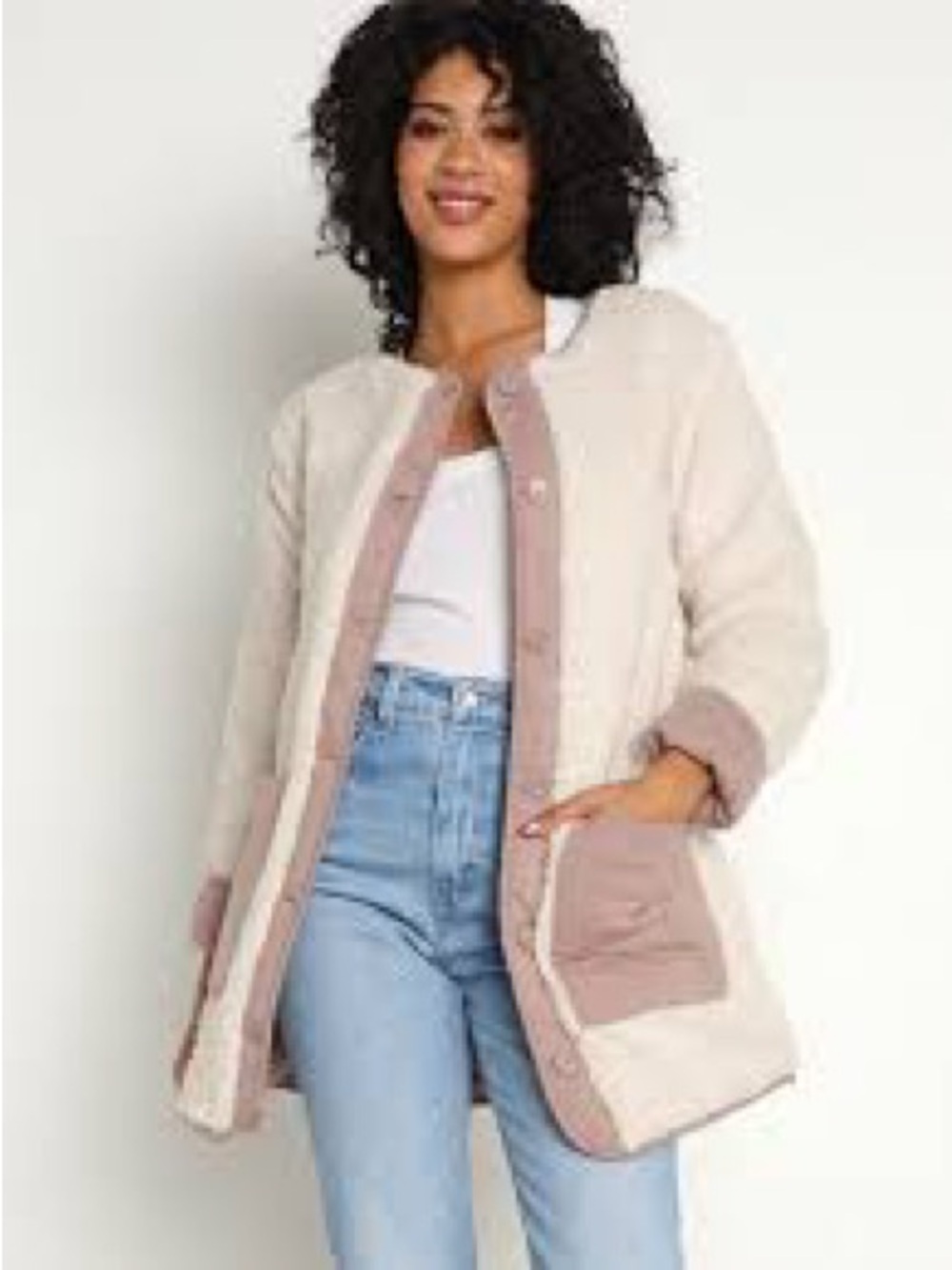 Z Supply and Taupe Teddy Jacket Rana Sherpa Jacket - xs